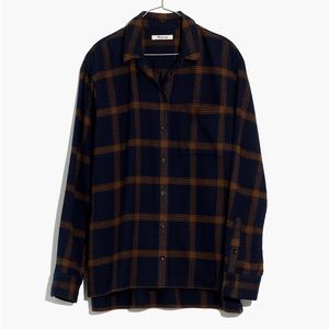 Flannel Oversized Ex-Boyfriend Shirt in Forbell
Plaid sz Large